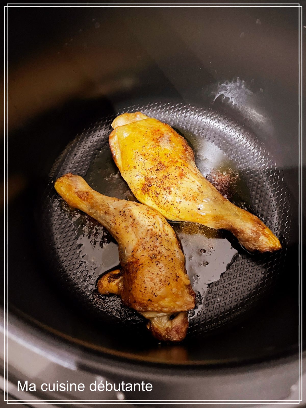 cuisses de poulet avec l extra crisp au cookeo 4