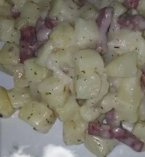 Pommes de terre avec lardons de canard au Cookeo